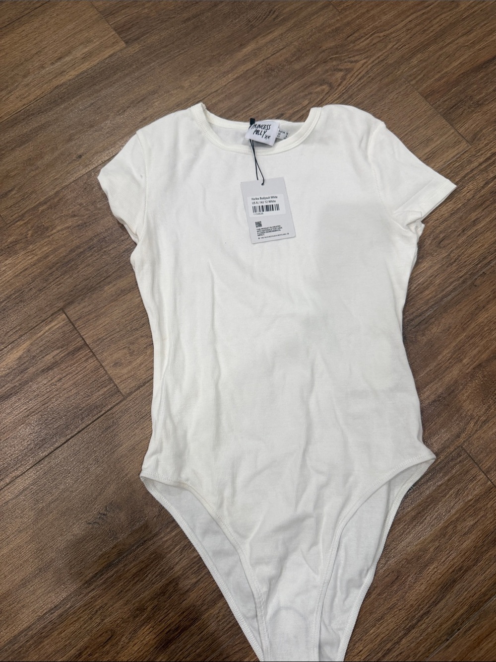 Princess Polly Kids Cream Short-Sleeve Bodysuit